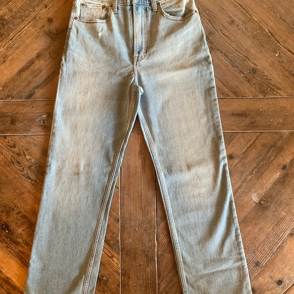 ABERCROMBIE & FITCH Zoe Natural Rise Ankle Straight Jean 27 LONG - Picture 9 of 12